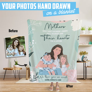 Personalized throw blanket for Mother’s day gift