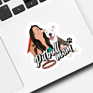 Pitbull Mom Sticker designs customize for a personal touch