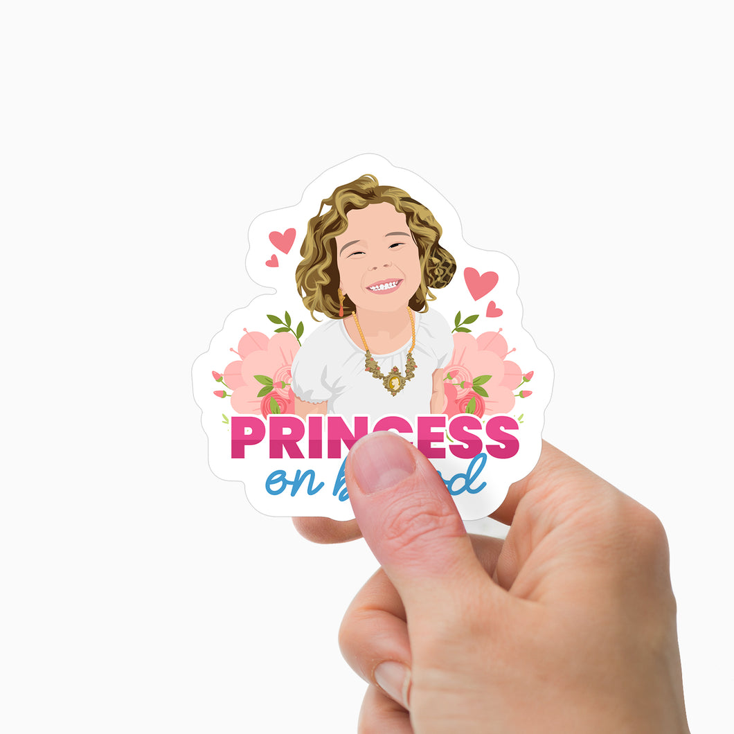 Princess on Board Sticker Personalized