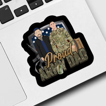 Load image into Gallery viewer, Proud Army Dad Sticker designs customize for a personal touch
