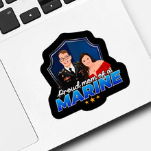 Load image into Gallery viewer, Proud Mom of A Marine Sticker designs customize for a personal touch
