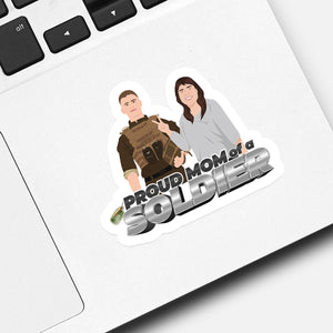 Proud Mom of A Soldier Sticker designs customize for a personal touch