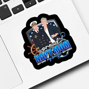 Proud Navy Mom Sticker designs customize for a personal touch