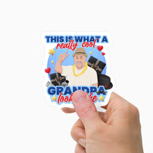 Load image into Gallery viewer, Really Cool Grandpa Sticker Personalized
