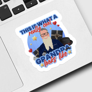 Really Cool Grandpa Sticker designs customize for a personal touch