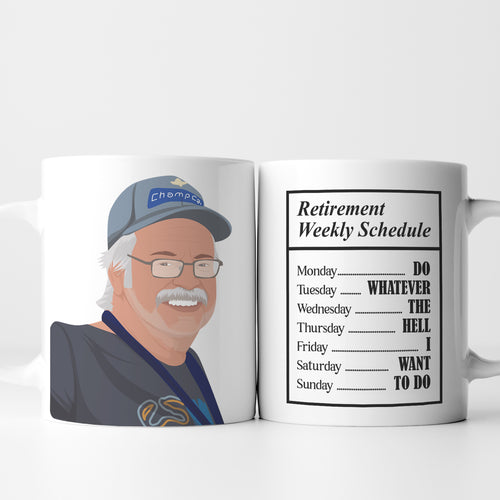 Retirement Mug Stickers Personalized