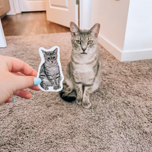 Load image into Gallery viewer, Custom Cat Portrait Stickers
