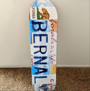 Custom License Plate Skateboard Wall Art