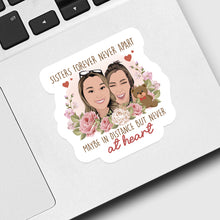 Load image into Gallery viewer, Sisters Forever never Apart Sticker designs customize for a personal touch
