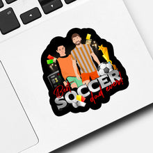 Load image into Gallery viewer, Soccer Dad Sticker designs customize for a personal touch

