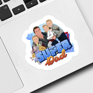 Super Dad Sticker designs customize for a personal touch