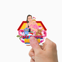 Load image into Gallery viewer, Super Mom Sticker Personalized
