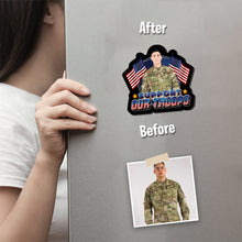 Load image into Gallery viewer, Support Our Troops USA Magnet designs customize for a personal touch
