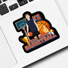 Load image into Gallery viewer, Team Name Basketball Sticker designs customize for a personal touch
