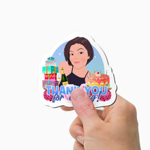 Load image into Gallery viewer, Thank You for Coming Adult Birthday Magnet Personalized
