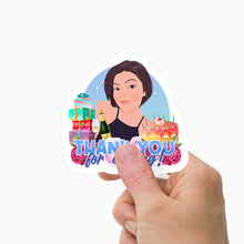 Load image into Gallery viewer, Thank You for Coming Adult Birthday Sticker Personalized
