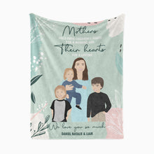 Load image into Gallery viewer, Throw blanket personalized for your Mother’s day gift
