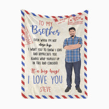 Load image into Gallery viewer, To My Big Brother Personalized Blanket
