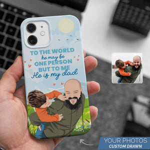 To The World Dad cell phone case personalized
