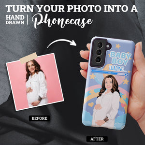 Turn Your Photo in to Custom Design Baby Boy Loading Me Phone Cases