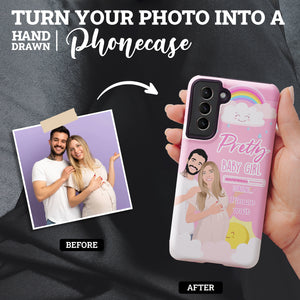 Turn Your Photo in to Custom Design Baby Girl Loading Me Phone Cases