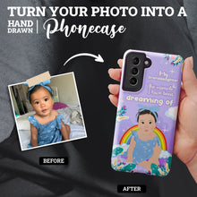 Load image into Gallery viewer, Turn Your Photo in to Custom Design My Granddaughter is a Miracle Phone Cases
