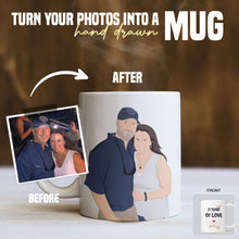Load image into Gallery viewer, Turn your photo into Anniversary Year Coffee​ Mug
