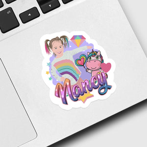 Unicorn Children's Sticker designs customize for a personal touch