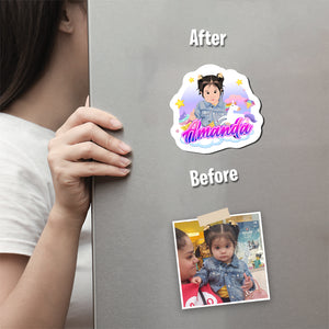 Unicorn Name Magnet designs customize for a personal touch