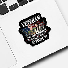 Load image into Gallery viewer, Veteran Mom  Sticker designs customize for a personal touch
