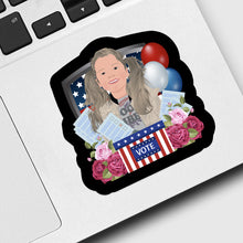 Load image into Gallery viewer, Vote for Me Portrait Sticker designs customize for a personal touch
