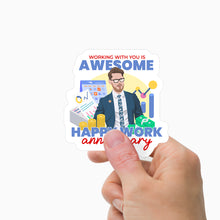 Load image into Gallery viewer, Working with You Is Awesome Sticker Personalized
