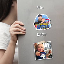 Load image into Gallery viewer, Worlds Coolest Dad Magnet designs customize for a personal touch
