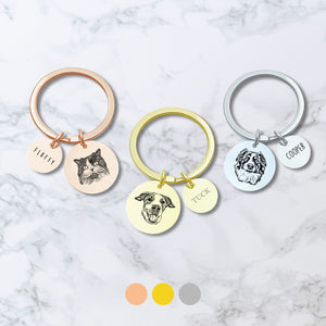 Custom Pet Charm Keychain