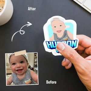 Custom Baby Face Stickers
