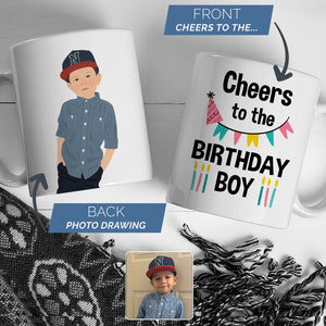 Birthday boy a personalized mug