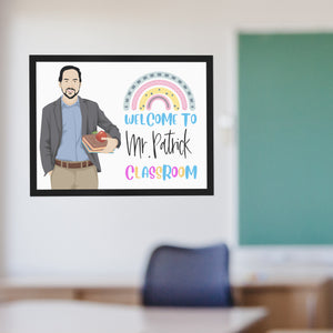 Custom Drawings From Photos Welcome to Classroom Personalized Frame