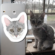 Load image into Gallery viewer, Custom Cat Face Magnets
