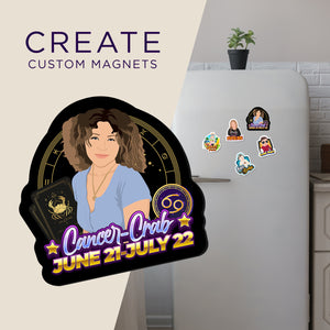 Create your own Custom Magnets for Cancer Crab Month