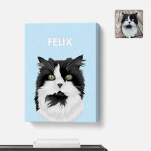 Load image into Gallery viewer, Custom Cat Portrait Canvas
