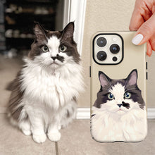 Load image into Gallery viewer, Custom Cat Portrait Phone Case
