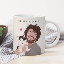 Load image into Gallery viewer, Personalized Cat and Owner Mug
