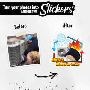 Custom Logo Stickers - Photo Drawing