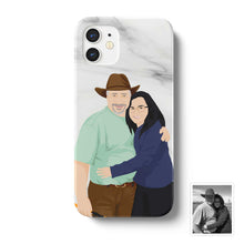 Load image into Gallery viewer, Custom Couples Phone Case - Marble Print
