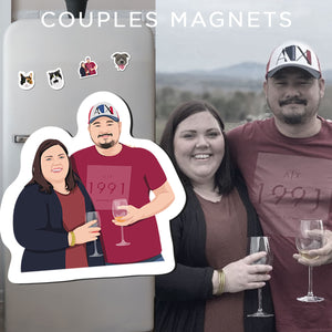 Custom Couples Fridge Magnets