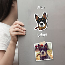 Load image into Gallery viewer, Custom Dog Face Magnets
