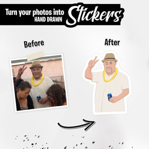 Custom Grandpa Photo Stickers