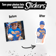 Load image into Gallery viewer, Custom Little League Baseball Stickers
