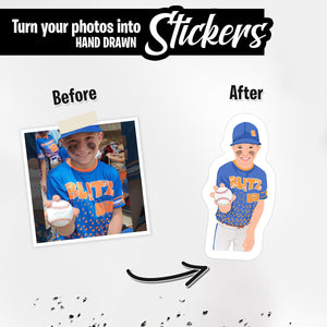 Custom Little League Baseball Stickers