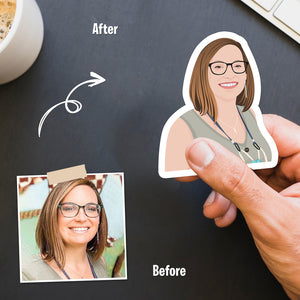 Custom Mom Photo Stickers